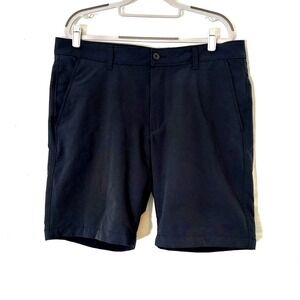 Under‎ Armour Men Shorts 36 Black Performance Golf Quick Dry 10" Inseam Pockets